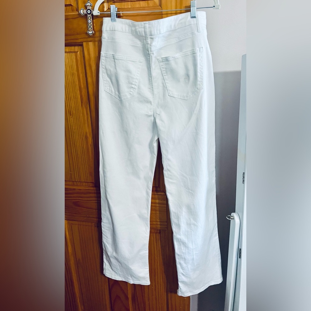 Juniors love fire white Denim mid rise flare Jean size 13 - Picture 9 of 11